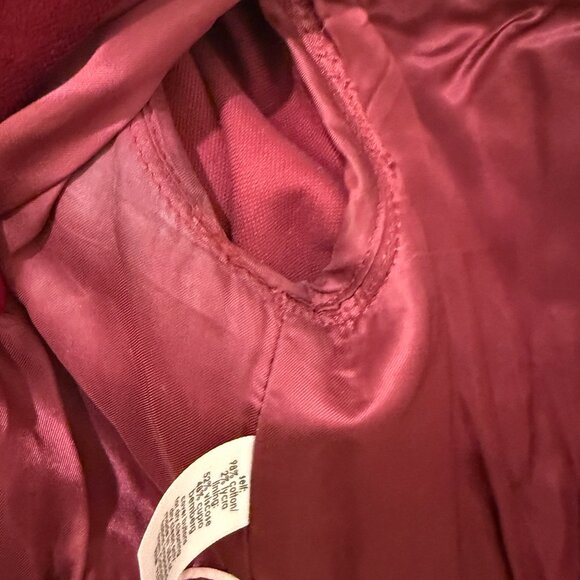 SUSANA MONACO DARK RED/BURGUNDY VISCOSE CROPPED JACKET - Picture 6 of 9